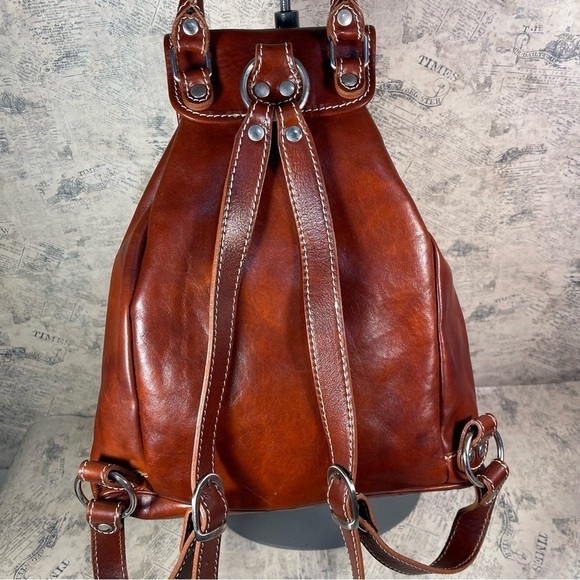 Genuine Leather Made in Italy Backpack - Picture 3 of 11